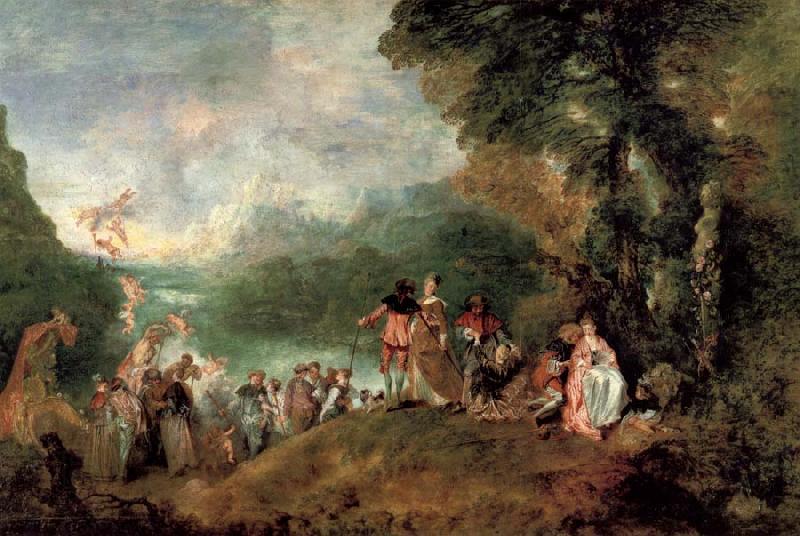Jean-Antoine Watteau Pilgrimage to the island of cythera China oil painting art